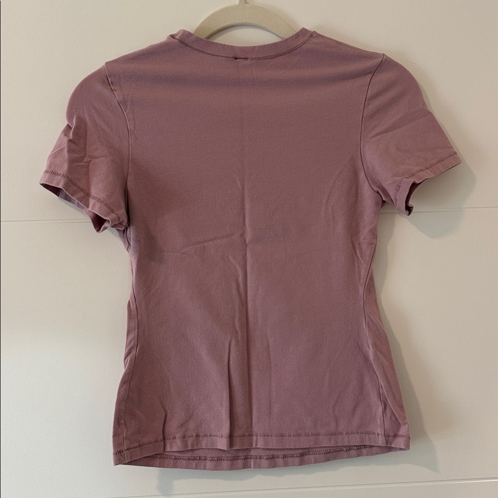 Skims cotton jersey t-shirt dusty mauve - Picture 2 of 3